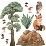 Skogsdjur I Väggklistermärken