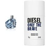 Diesel - Lot de 2 - Only the Brave - Eau de Toilette - 200 ml + Only the Brave Déodorant Stick - 75g