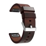 Garmin Fenix 5 Klockarmband i PU-läder - Brun