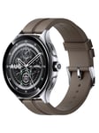 Watch 2 Pro LTE - Silver Case with Brown Leather Strap