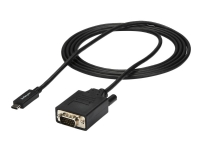 StarTech.com 6ft (2m) USB C to VGA Cable, 1920x1200/1080p USB Type C to VGA Video Active Adapter Cable, Thunderbolt 3 Compatible, Laptop to VGA Monitor/Projector, DP Alt Mode HBR2 Cable - 2m USB-C Video Cable (CDP2VGAMM2MB) - Video- / USB-kabel - 24 pin USB-C (hann) til HD-15 (VGA) (hann) - 2 m - 1920 x 1200 (WUXGA)-støtte - svart - for P/N: TB4CDOCK