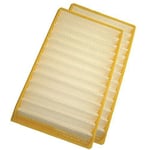 Vacspare Quality Washable H Level Filters for Dyson DC02 Vacuum Cleaners (Pack of 2 Yellow)