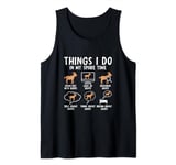 Mens Things I Do In My Spare Time Goats Tank Top