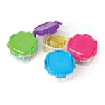 4 x Sistema To Go Knick Knack Pack Mini 62 ml Snack Pot Food Storage Containers