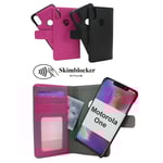 Skimblocker Magnet Wallet Motorola One Hotpink