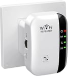 WiFi Extender Signal Booster Up to 5000sq.ft and 50 Devices, Range White 