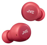 JVC Gumy Mini True Wireless Earbuds [Amazon Exclusive Edition], Bluetooth 5.1, Splash Protection (IPX4), Long Battery Life (up to 15 Hours) - HA-Z55T-R (Red)