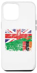iPhone 14 Pro Max United Kingdom UK Zambia Flags | Half Zambian British Roots Case