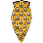 None Branded Yellow Cute Hedgehog Muitifunctional Face Bandanas Uv Resistence Headwear Elastic Scarf