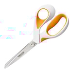 Fiskars - RazorEdge tygsax softgrip 21 cm orange/vit