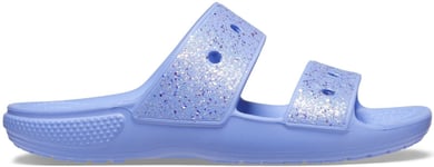 Crocs Junior Girls Sandals Sliders Crocs Glitter Slip On blue UK Size