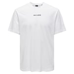 Only & Sons Levi Life Reg Text Short Sleeve O Neck T-shirt L