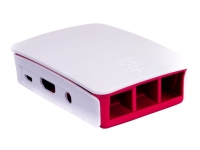 Raspberry Pi - Boks - hvit, bringebær - for Raspberry Pi 2 Model B, 3 Model B