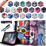 Folio Stand Leather Cover Case For Various 7" 8" 10" Lenovo Model Tablet+stylus