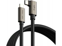 Kabel Kątowy Usb-C / Usb-C Ringke Usb 3.2 Gen 2X2 Usb-C 90 Degree Cable Pd 240W 100Cm Black