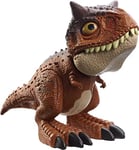 ​Jurassic World Chompin’ Carnotaurus Toro Dinosaur Action Figure Camp Cretaceous with Button-Activated Chomping & Other Motions, Realistic Sculpting, Kid Gift Age 4 Years & Up