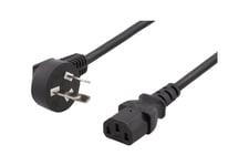 DELTACO DEL-109CHI - strömkabel - PSB-10A till power IEC 60320 C13 - 2 m