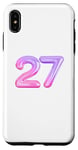 iPhone XS Max 27 Year Old Birthday Number Twenty Seven Birthday Balloon 27 Case