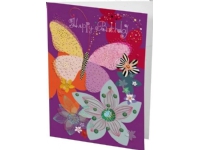 Turnowsky B6 carnet + kuvert Födelsedag Fjäril och blommor