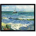 Vincent Van Gogh Zeegezicht Bij Les Saintes Maries De La Mer Unframed Wall Art Print Poster Home Decor Premium