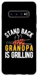 Coque pour Galaxy S10+ Stand Back Grandpa is Grilling Barbecue rétro
