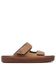 Clarks Litton Strap Sandals - Brown, Brown, Size 12, Men