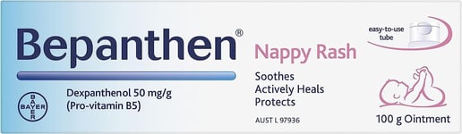 Bepanthen Nappy Care Ointment, Nappy Rash Cream with Provitamin B5, Suitable for
