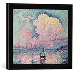 Kunst für Alle 'Image encadrée de Paul Signac Antibes, The Pink, Cloud, 1916 Impression d'art dans Le Cadre de Haute qualité Photos Fait Main, 40 x 30 cm, Noir Mat