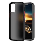 SURPHY Matte Case Compatible with iPhone 12 mini 5.4 inches, Translucent Frosted Cover Anti-Scratch Shockproof Frosted Case Cover for iPhone 12 mini (Black)