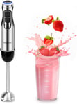 Aigostar 1000W Hand Blender with 600ml Beaker, Food 6-Speed and... 