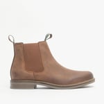 Barbour FARSLEY Mens Pull-On Fastening & Elasticated Gusset Chelsea Boots Tan