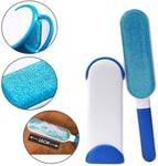 smzzz Home Furniture Dog Hair Remover Lint Brush - Dog Fur Remover With Self-Cleaning Base - Efficient Cat Fur Removal Tool With Double Sides For Pet Hair Clothes And Furniture