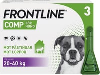 Frontline Comp. Hund 20-40 kg spot-on lösning 268 mg/241,2 mg 3x2,68 ml