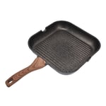(28cm) 02 015 Steak Pan Healthy Grill Pans Heat Resistant Handle Uniform Heat