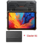 Blackview Active 8 Pro Tablette Incassable 10.36 2.4K FHD+ 16Go+256Go 22000mAh(33W) G99 48MP+16MP Android 13 Orange Avec Clavier K1