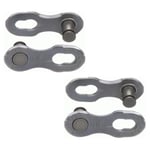 KMC Missing Link 10 Speed Chain Links - Card Of 2 Silver / Campagnolo
