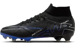 Nike Men's Superfly Football Shoe, Black/Chrome-Hyper Royal, 8 UK