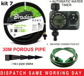 30m - Porous Pipe, Soaker Hose, Leaky Pipe & Accessories Watering Kit-7