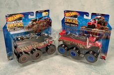 Hot Wheels Monster Trucks Big Rigs Bone Shaker + The 909 Trucks 1:64 New Sealed