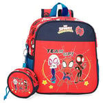 Marvel Spidey and Friends Nursery Sac à dos Rouge 21x25x10 cm Polyester 5,25L