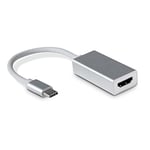 Dynamode USB-C to HDMI Adapter, Type C Hub with 4K at 30Hz HDMI, Supports 1080p - Compatible with Macbook/iMac, Notebook PC, Mobile, Projector & More - Portable,Durable - 19cm Total Length