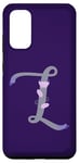Galaxy S20 Purple Elegant Lavender Letter L with Floral and Accents Case