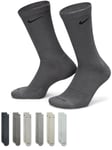 Sukat Nike Everyday Plus Cushioned Training Crew Socks (6 Pairs) sx6897-991 Koko XL