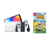 Nintendo Switch OLED White & Animal Crossing: New Horizons Bundle, White