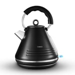 Tower Ash Black 1.7L 3KW Pyramid Kettle Contemporary Design T10074BLK