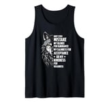 Don't Ever Mistake My Silence For Ignorance - Wolf Lover Tank Top