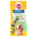 Pedigree DentaStix Daily Fresh – Bâtonnets à mâcher pour grand chien – Pour une bonne hygiène bucco-dentaire – 10 sachets de 7 sticks