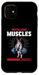 iPhone 11 Boston terrier Deadlift Fitness Gym Case