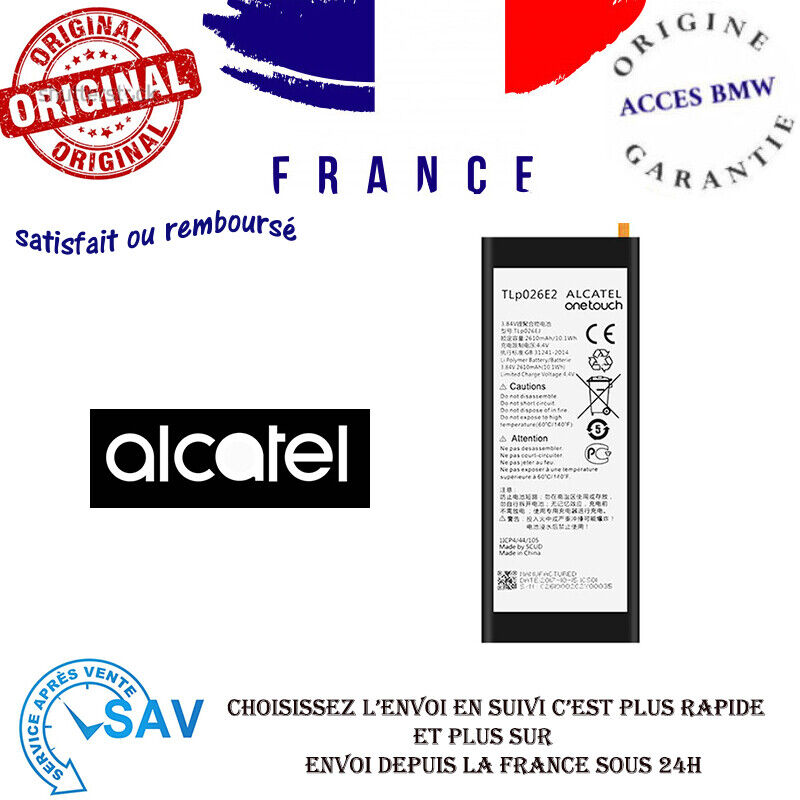 VINTRONS Batteria 3.7V 600mAh Per Alcatel E Vodafone - CAB30B4000C1, One Touch Mini, 303 E Altri Modelli