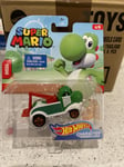 Hot Wheels Super Mario Bros 1:64 Scale Die-Cast Character Car Mattel - Yoshi